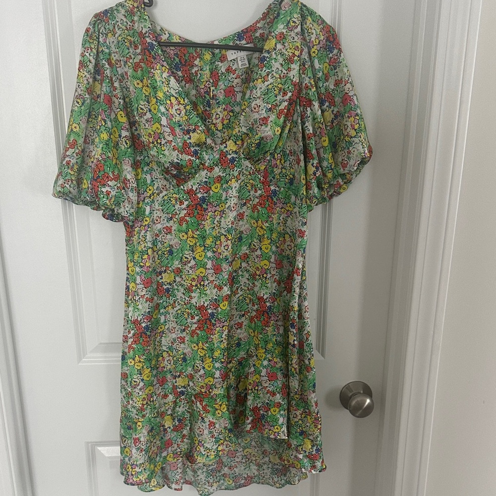 Topshop Multicolor Floral Mini Dress